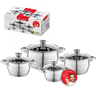 Zestaw 4 garnków nierdzewnych Florina Oliver by Mateusz Gessler