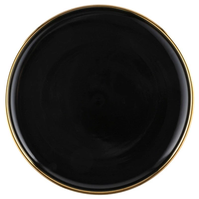 Talerz płytki Florina Berlotti 25 cm czarno-złoty