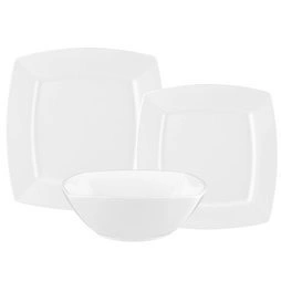 Komplet porcelanowych talerzy obiadowych dla 6 osób Florina Arcadia