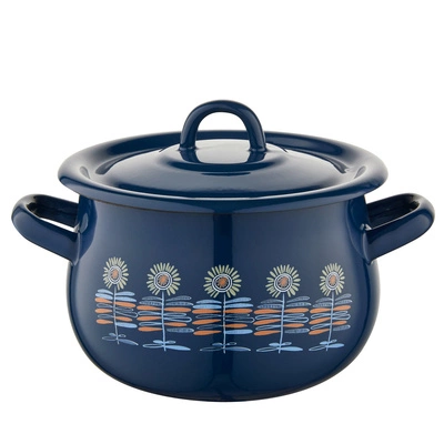 Garnek emaliowany na indukcję Emalia Polska Pleszew Polino 22 cm 4,75 l