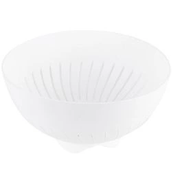 Cedzak durszlak plastikowy Praktyczna 24 cm biały