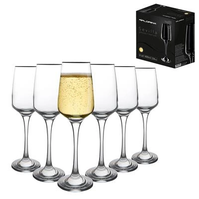 Komplet kieliszków do szampana Florina Sevilla 230 ml 6 sztuk