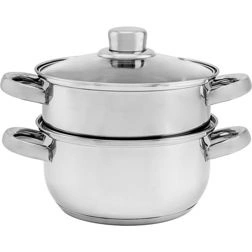 Garnek nierdzewny Florina Divapore do gotowania na parze 18 cm 3-elementowy