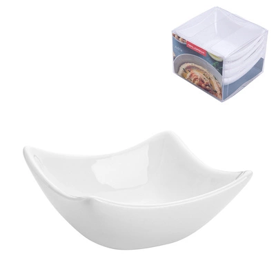 Komplet 4 salaterek miseczek porcelanowych Florina Adria 7,5x7,5x2,5 cm