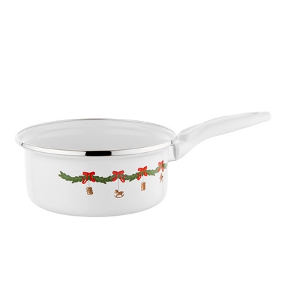 Rondel emaliowany świąteczny Emalia Polska Pleszew Santa Love 16 cm 1,3 l