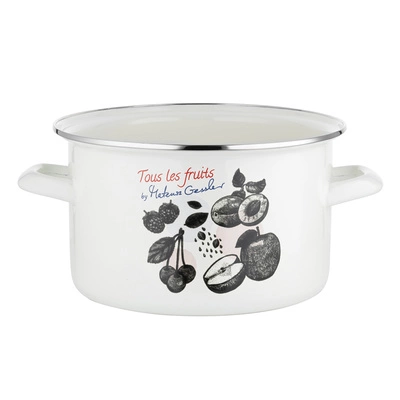 Garnek emaliowany Emalia Polska Pleszew Fruits by Mateusz Gessler 22 cm 4,8 l