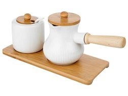 Cukiernica i dzbanek do mleka na podstawce Alisa Florina