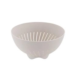 Cedzak durszlak plastikowy Praktyczna 24 cm jasnoszary