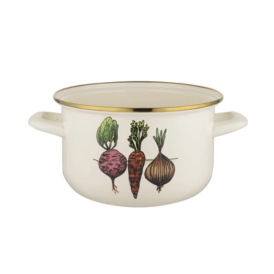 Garnek emaliowany warzywka 16 cm 2 l