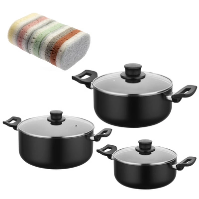 Zestaw garnków Florina Calina + zmywaki Praktyczna