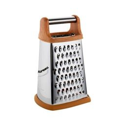 Tarka Florina Rubio czworoboczna ze stali nierdzewnej prosta drewno 22 cm