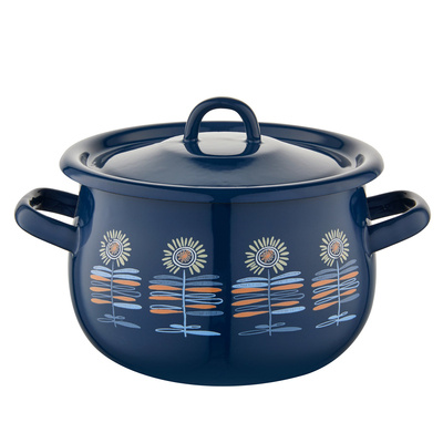 Garnek emaliowany na indukcję Emalia Polska Pleszew Polino 20 cm 3,5 l