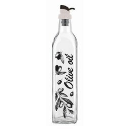 Szklana butelka do oliwy Florina Oslo 500 ml dekorowana