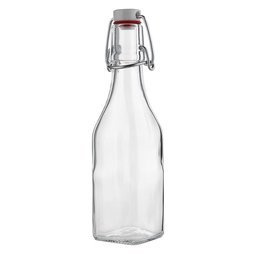 Szklana butelka z klipsem na nalewki, soki i oleje Florina Samba 250 ml 
