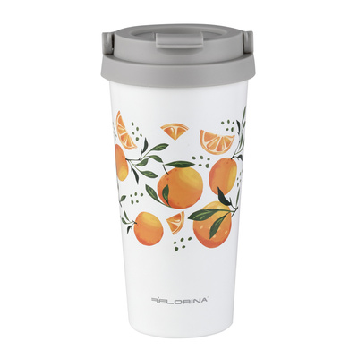 Kubek termiczny nierdzewny Florina Orange 500 ml