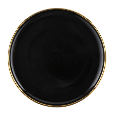 Talerz deserowy Florina Berlotti 20 cm czarno-złoty