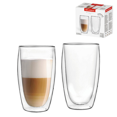 Szklanki termiczne double wall Florina Malachit 2 sztuki 450 ml