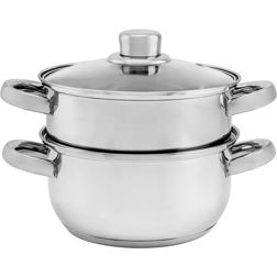 Garnek nierdzewny Florina Divapore do gotowania na parze 18 cm 3-elementowy