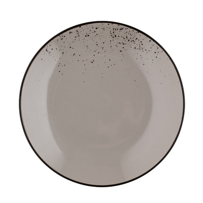 Talerz deserowy ceramiczny Florina Azzuro 19,5 cm brązowy