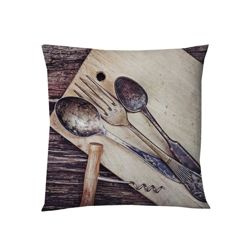 Poszewka Miss Lucy Sztućce 45 x 45 cm