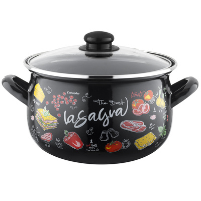 Garnek emaliowany Emalia Polska Pleszew Lasagna 22 cm 5,3 l