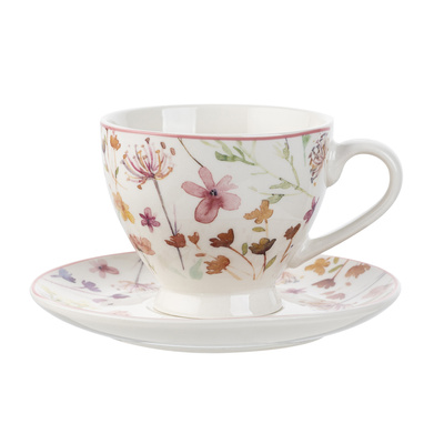 Filiżanka ze spodkiem porcelanowa Florina Lea 240 ml