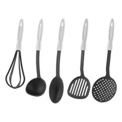 Komplet 5 akcesoriów kuchennych Praktyczna Capri biały