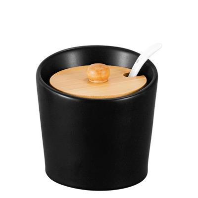 Cukiernica z bambusową pokrywką Florina Adria 10x10x9,5 cm 230 ml