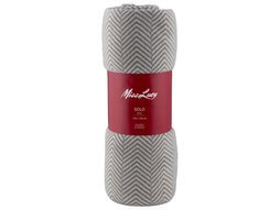 Koc poliestrowy Miss Lucy Solo 130x150 cm jasnoszary