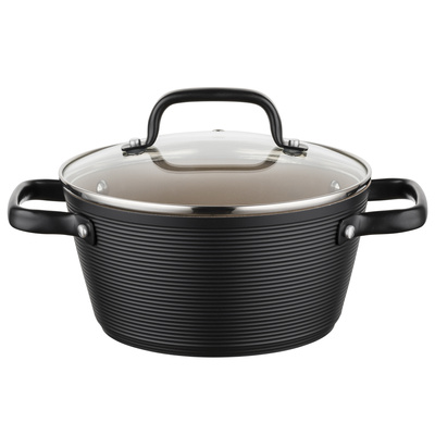 Garnek aluminiowy Carina Black by Mateusz Gessler 20 cm 2,2l