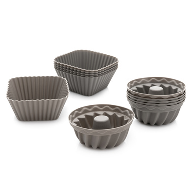 Silikonowe foremki do babeczek muffinek Anide Florina 6 sztuk mix