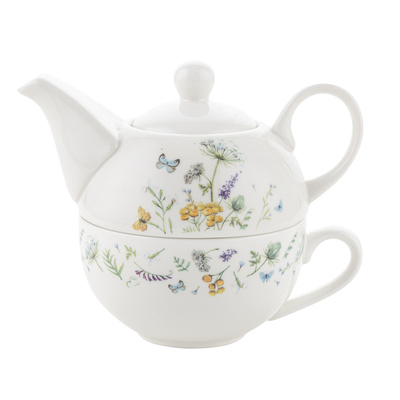 Komplet Tea for one porcelanowy Florina Aurora 350 ml 