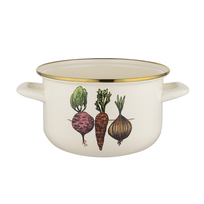 Garnek emaliowany warzywka 18 cm 3 l