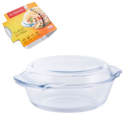 Naczynie żaroodporne Termisil okrągłe 2,4 l