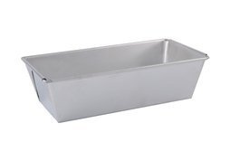 Keksówka kopertowa ocynowana do pieczenia babek, keksów i pasztetów 25,5x13x7 cm srebrna