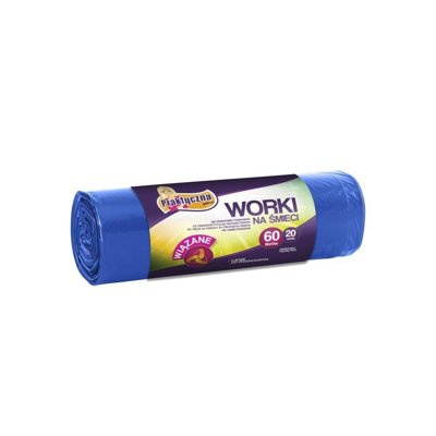 Worki na śmieci Praktyczna wiązane 60 l 20 sztuk