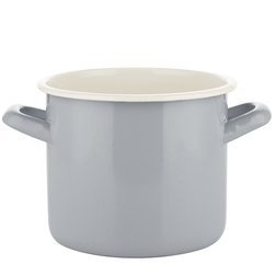 Garnek emaliowany Emalia Polska Pleszew Forte szary 2l