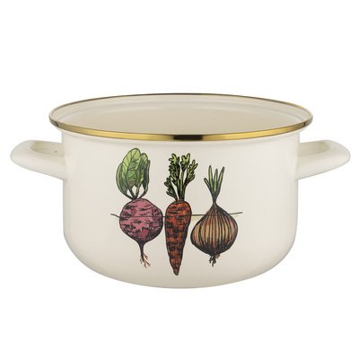 Garnek emaliowany warzywka 22 cm 6l