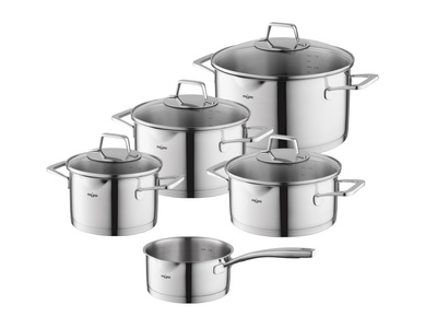 Komplet garnków nierdzewnych Florina Lumio, 9 elementów