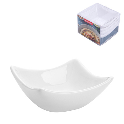 Komplet 4 salaterek miseczek porcelanowych Florina Adria 7,5x7,5x2,5 cm