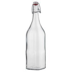 Szklana butelka z klipsem na nalewki, soki i oleje Florina Samba 1000 ml