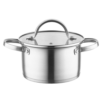 Garnek nierdzewny z pokrywką Florina Fava 14 cm 1,2 l