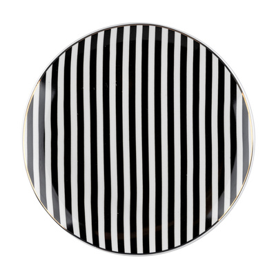 Talerz deserowy Florina Winter Glam Stripes 20 cm