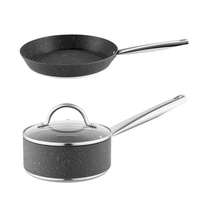 Patelnia aluminiowa i rondel Florina Onyx 28 cm