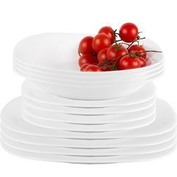 Komplet zestaw serwis obiadowy Parma 12el 4 osoby