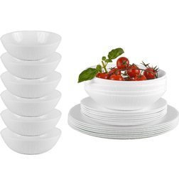 Komplet zestaw serwis obiadowy Coconut 24 elementy 6 osób