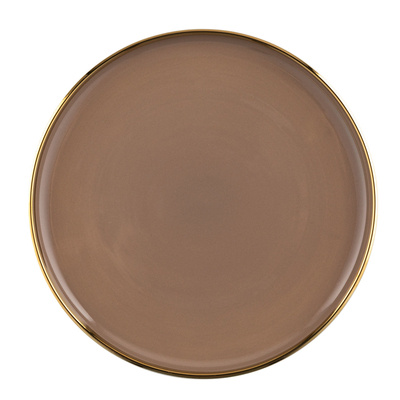 Talerz deserowy Florina Berlotti 20 cm brązowo-złoty