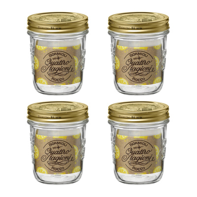 Zestaw słoików Bormioli Rocco Quattro Stagioni wide mouth 320 ml 4 sztuki