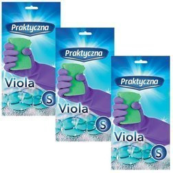3x Rękawice lateksowe Viola - Praktyczna - S