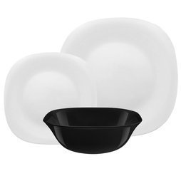 Komplet talerzy obiadowych ze szkła opalowego Florina Velvet 18 elementów